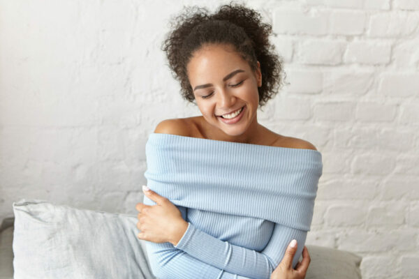 Femme souriante